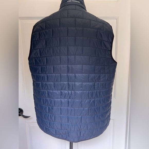 Men's FreeCycle Stimson Puffer Vest Navy Blue Size XL lots of pockets EC - Picture 3 of 9